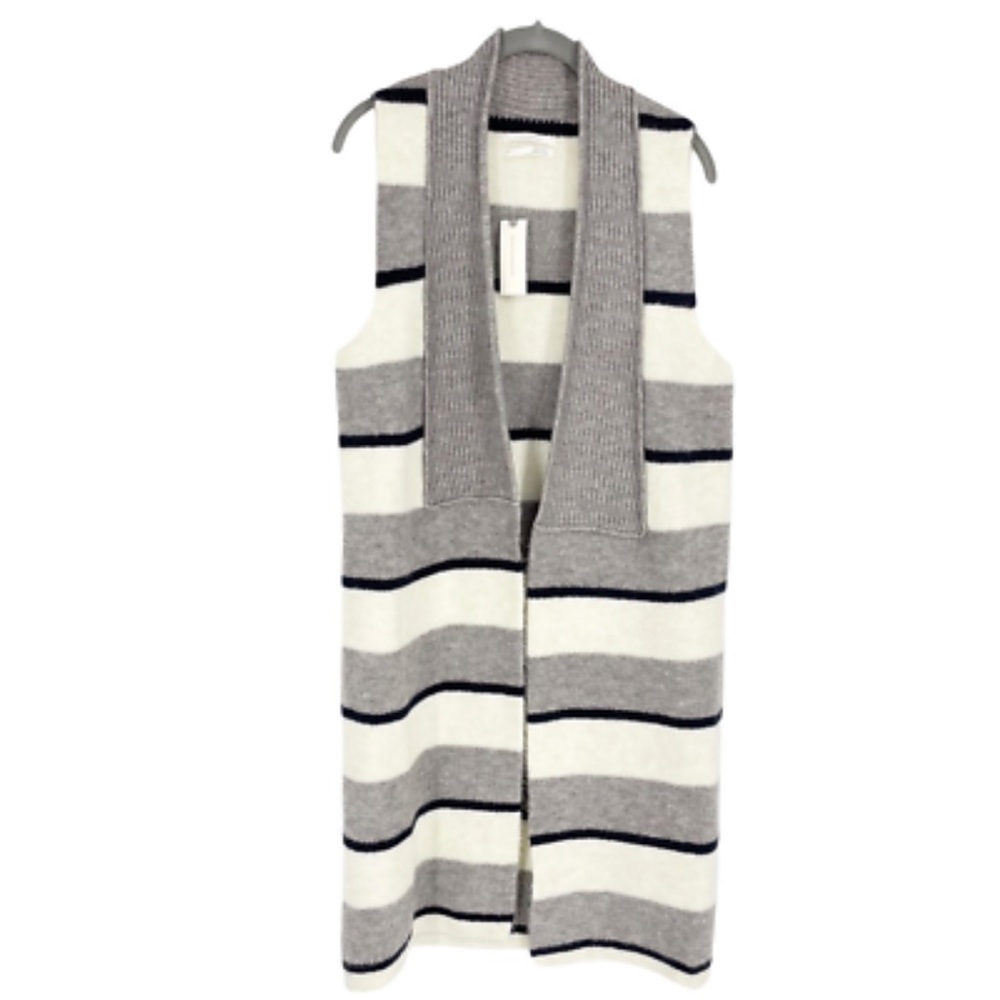 Anthropologie Striped Sweater Duster Sz S